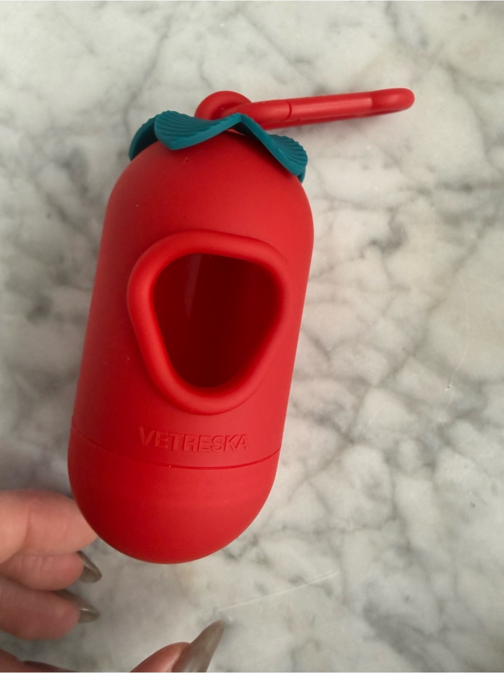 NEW VETRESKA Strawberry Dog Poop Bag Dispenser Holder